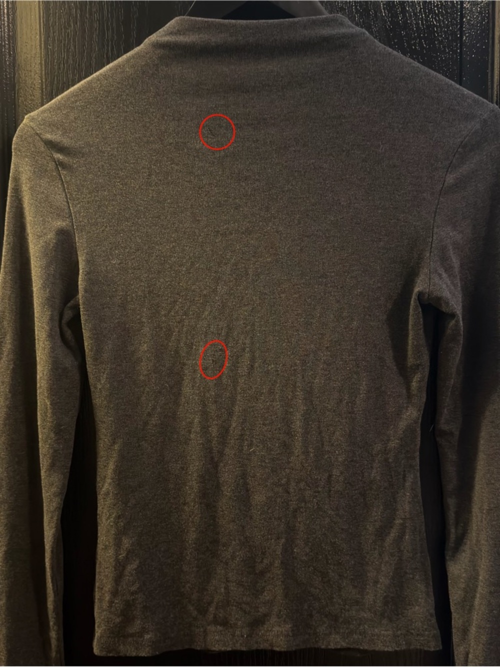 Commense Heather Gray Button-Front (damage see photos) - Picture 6 of 6